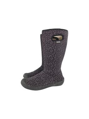 Bogs Summit Knit Boots US 10 Herringbone Waterproof Washable Faux Fur Lined